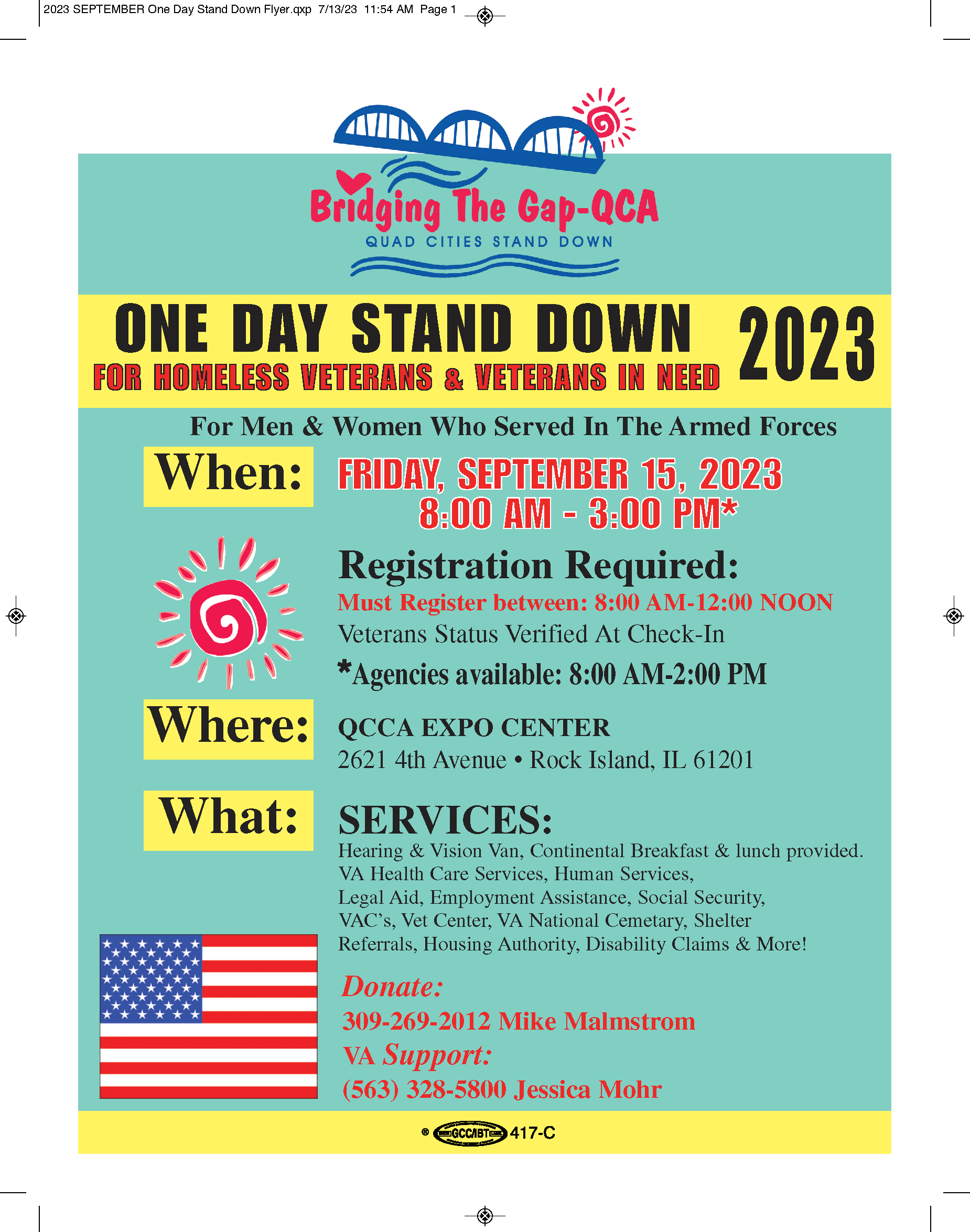 2023 One Day Stand Down Flier